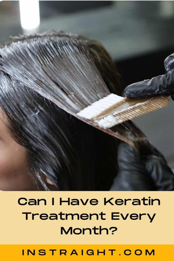 keratin treatment at the salon